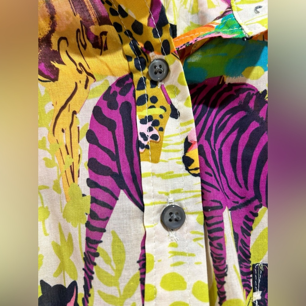 Animal Patterned J. Crew Button Down - image 5